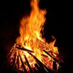 Osterfeuer der Feuerwehr Schwerin Mitte