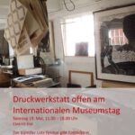 Druckwerkstatt offen am Internationalen Museumstag im Schleswig-Holstein-Haus