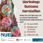 Workshop // Buttons herstellen - Kreativer Workshop „Wofür bin ich?“
