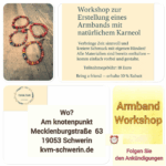 Workshop: Armband mit natürlichem Karneol selbst gestalten