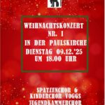 Weihnachtskonzert Nr. 1 vom Goethegymnasium